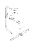 Upper wash and rinse parts