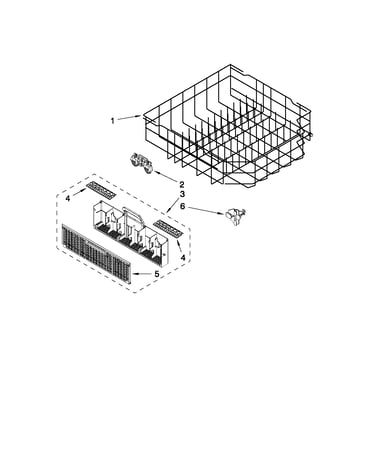 Lower rack parts