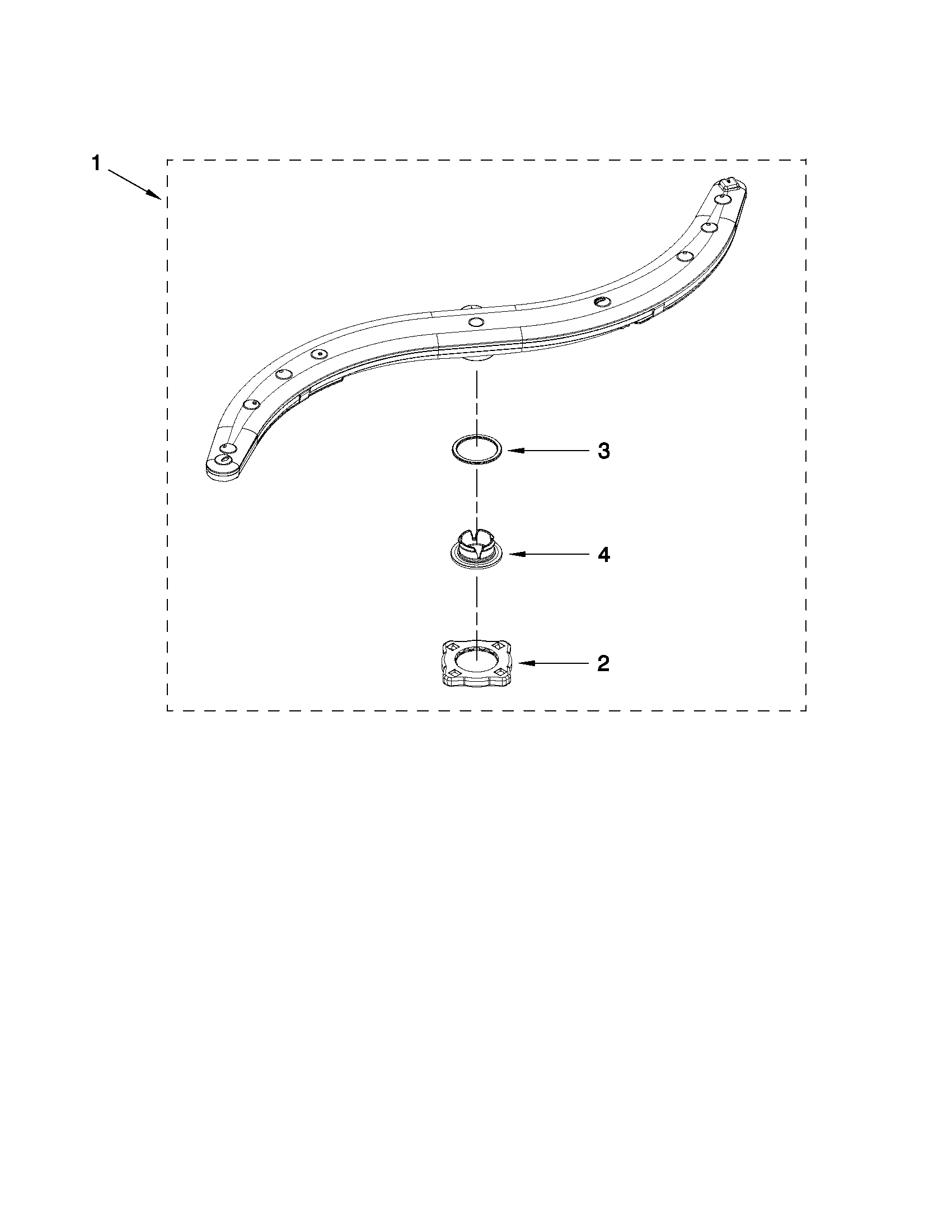 Lower washarm parts