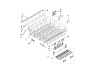 Whirlpool WDT910SAYH0 upper rack and track parts diagram