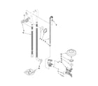 Whirlpool WDF780SLYW0 fill, drain and overfill parts diagram