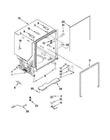 Tub and frame parts