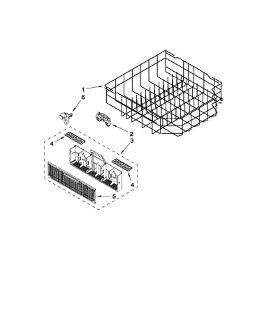Lower rack parts