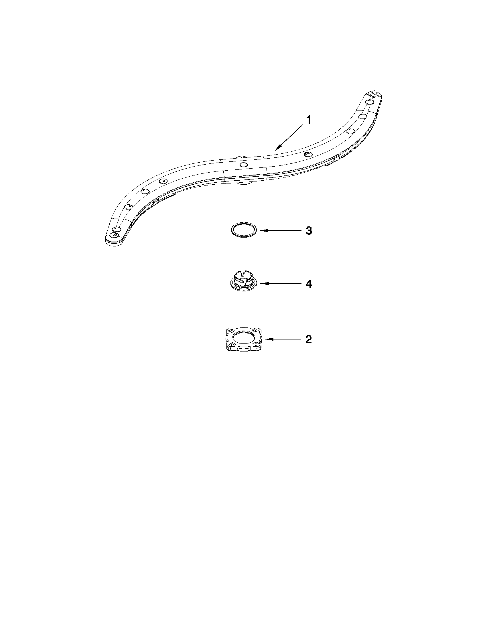 Lower washarm parts