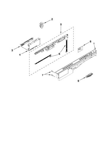 Control panel and latch parts