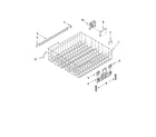 Whirlpool WDT790SLYM0 upper rack and track parts diagram