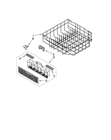Lower rack parts