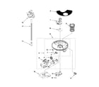 Whirlpool WDT910SSYW0 pump and motor parts diagram