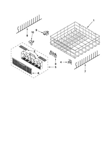 Lower rack parts