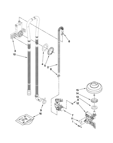 Fill, drain and overfill parts