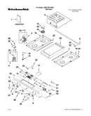 Cooktop, burner and grate parts