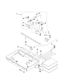 Burner box, gas valves, and switches