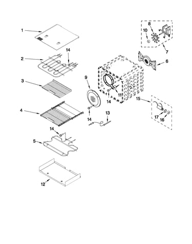 Internal oven parts