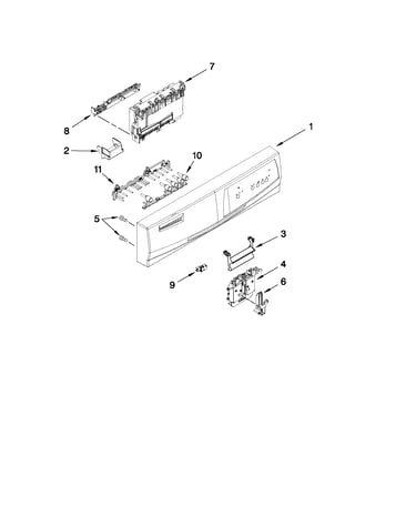 Control panel and latch parts