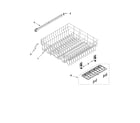 Whirlpool WDF775SAYB0 upper rack and track parts diagram