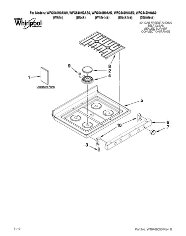 Cooktop parts