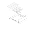 Whirlpool WFG540H0AW0 drawer & broiler parts diagram