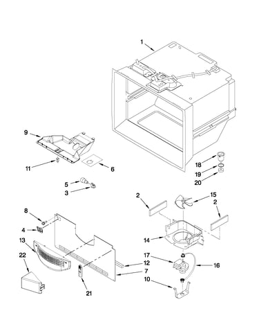 Freezer liner parts