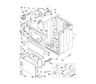 Whirlpool 3XWGD5705SW5 cabinet parts diagram