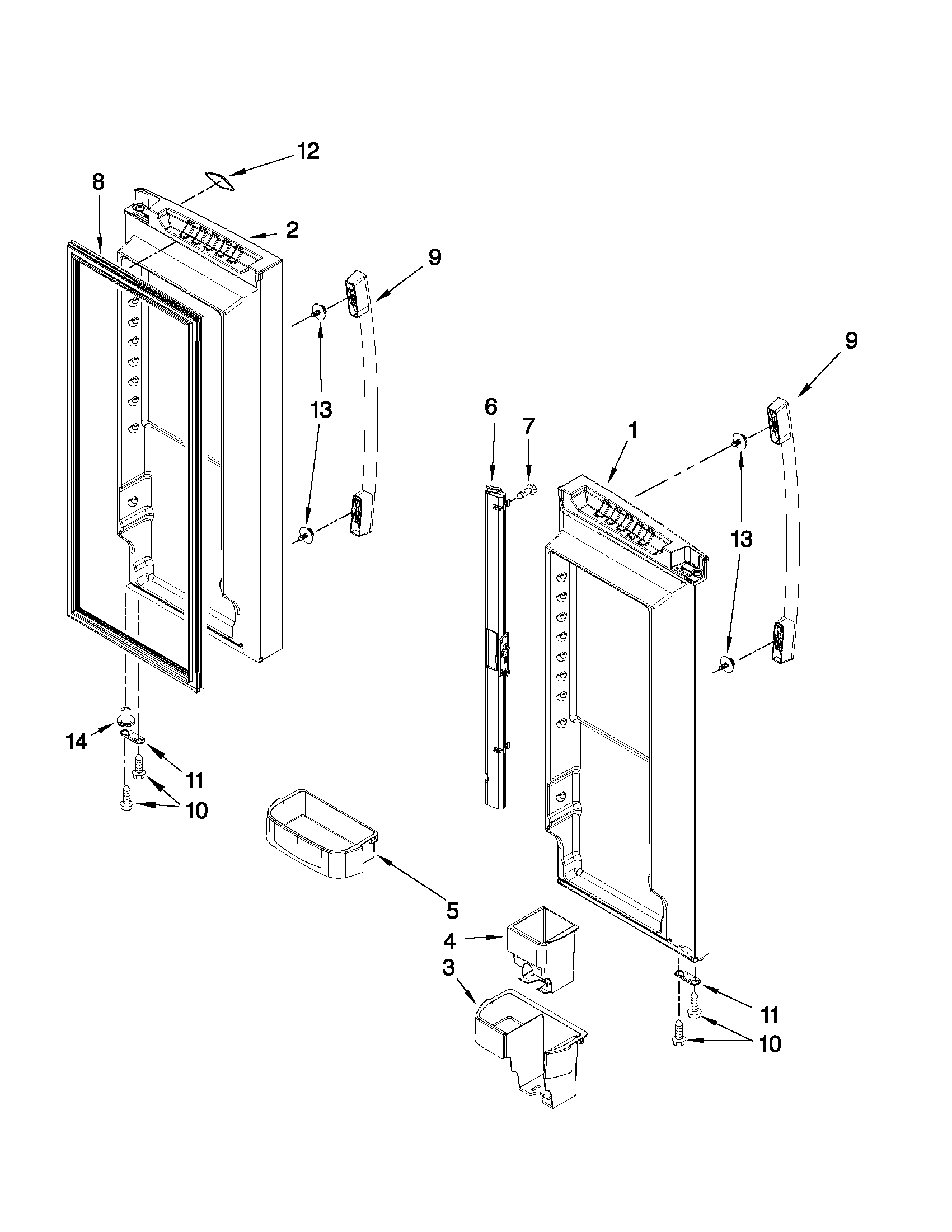 REFRIGERATOR DOOR PARTS