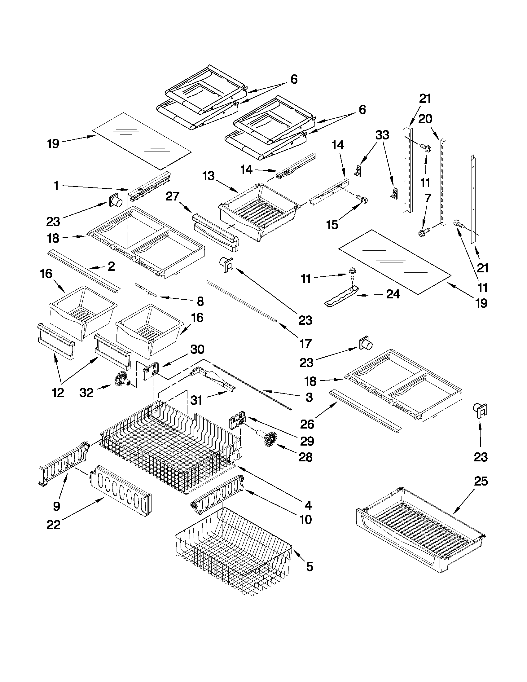 Shelf parts