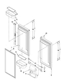 Refrigerator door parts