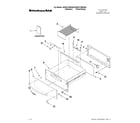 KitchenAid KEWS175BPA00 control, door and drawer parts diagram