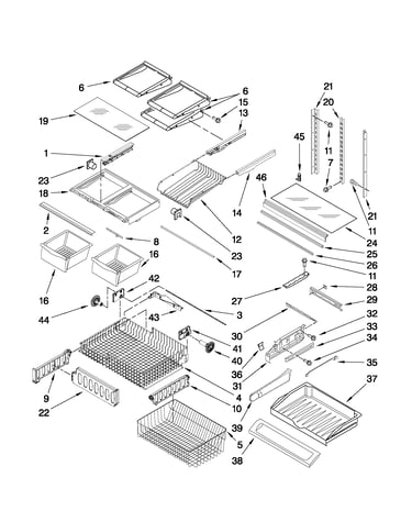 Shelf parts