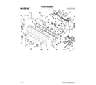 Maytag MET3800XW0 washer/dryer control panel parts diagram