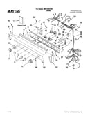 Washer/dryer control panel parts