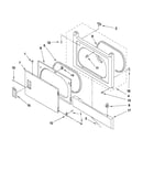 Dryer front panel and door parts