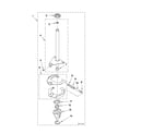 Maytag MET3800XW0 brake and drive tube parts diagram