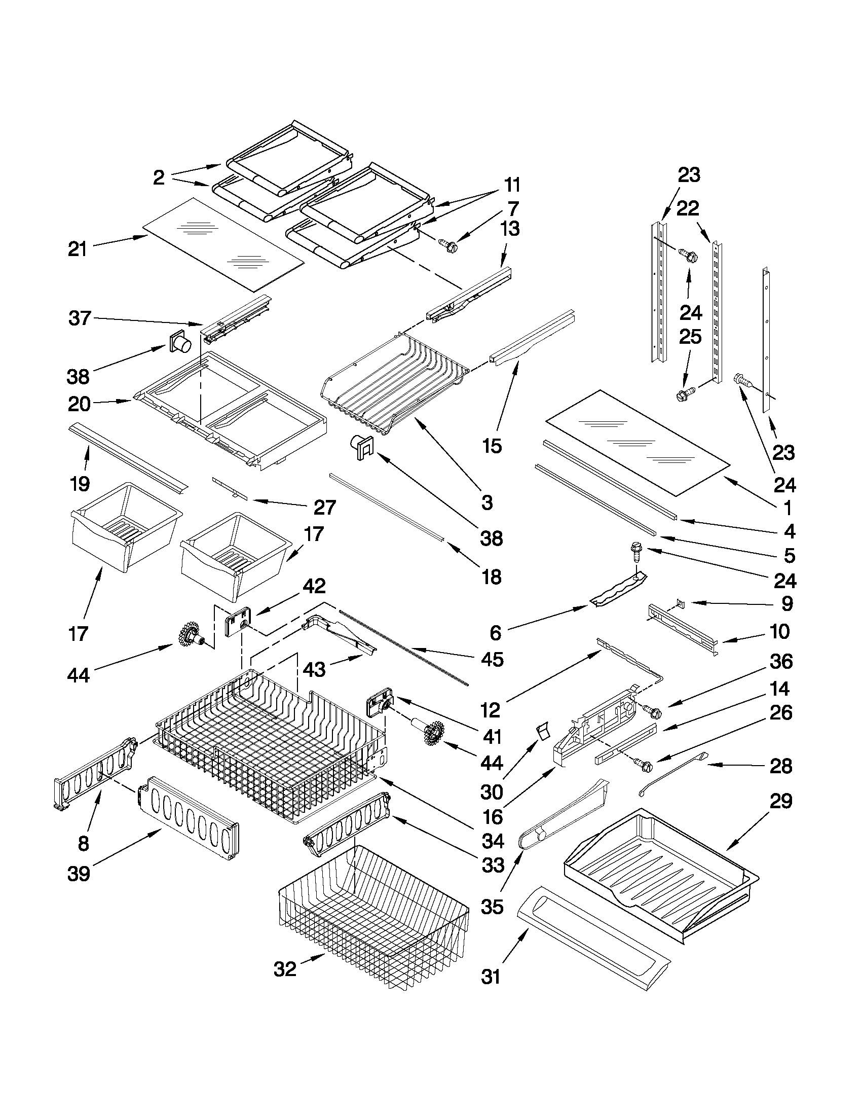 Shelf parts