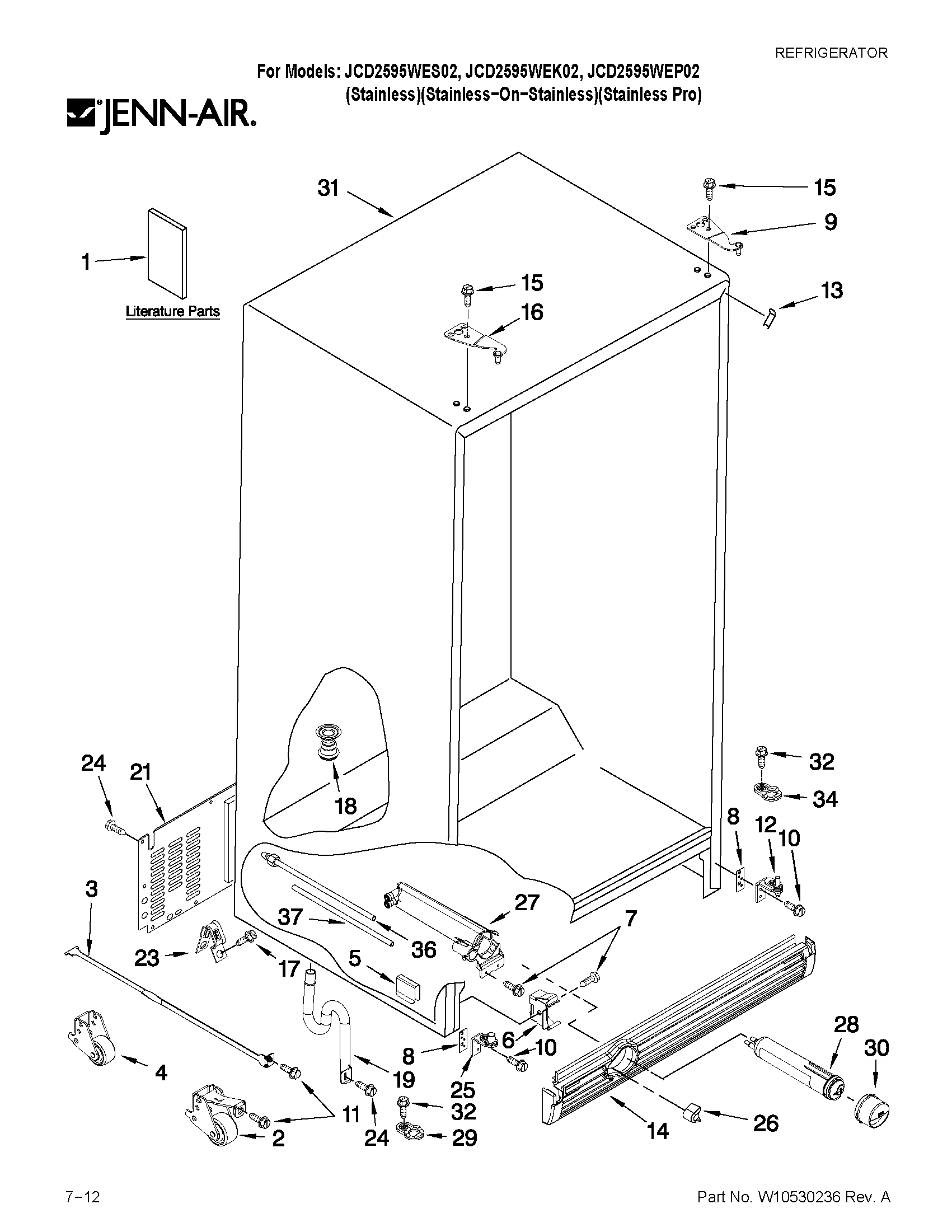 Cabinet parts