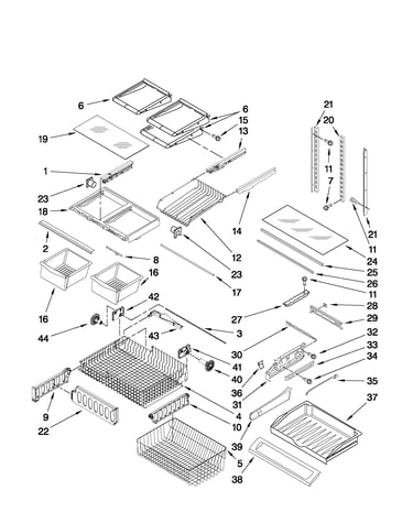 Shelf parts