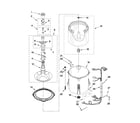Amana NTW4700YQ1 basket and tub parts diagram