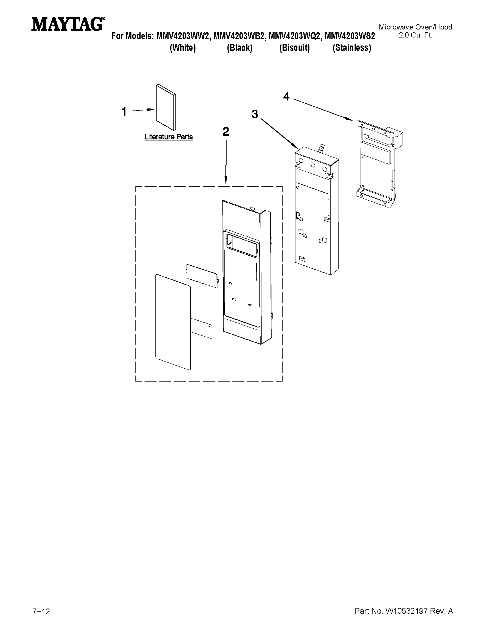 Control panel parts