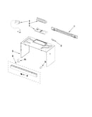 Cabinet and installation parts