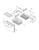 Freezer door parts