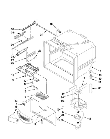Freezer liner parts