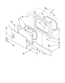 Dryer front panel and door parts