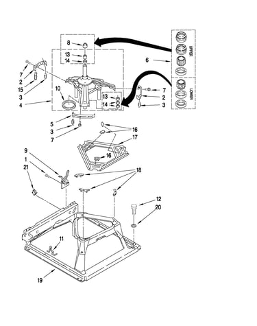 Machine base parts