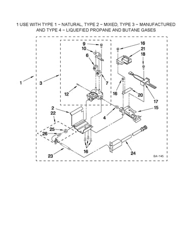 3402855 burner assembly