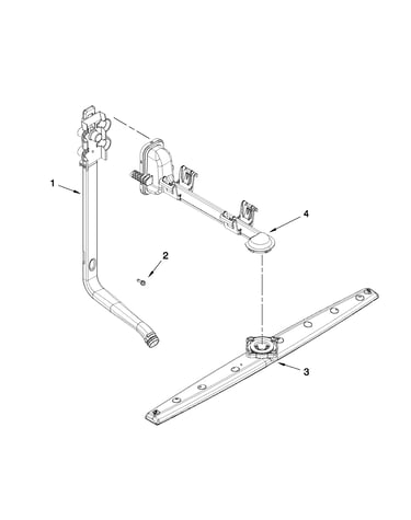 Upper wash and rinse parts
