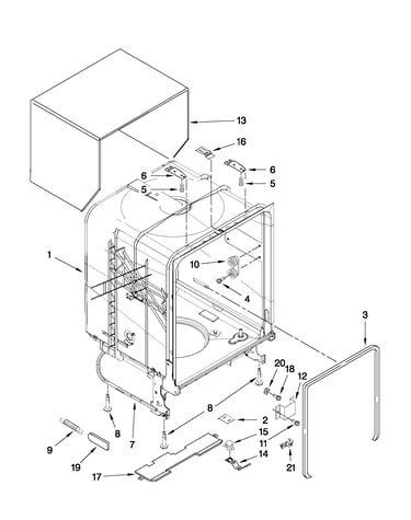 Tub and frame parts