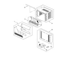 Whirlpool W5WCE105YW1 cabinet parts diagram