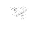 KitchenAid KUDS30IXBL8 control panel and latch parts diagram