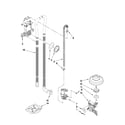 KitchenAid KUDS30IXWH8 fill, drain and overfill parts diagram