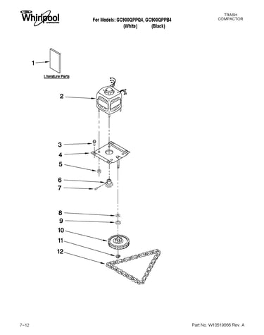 Motor and drive parts