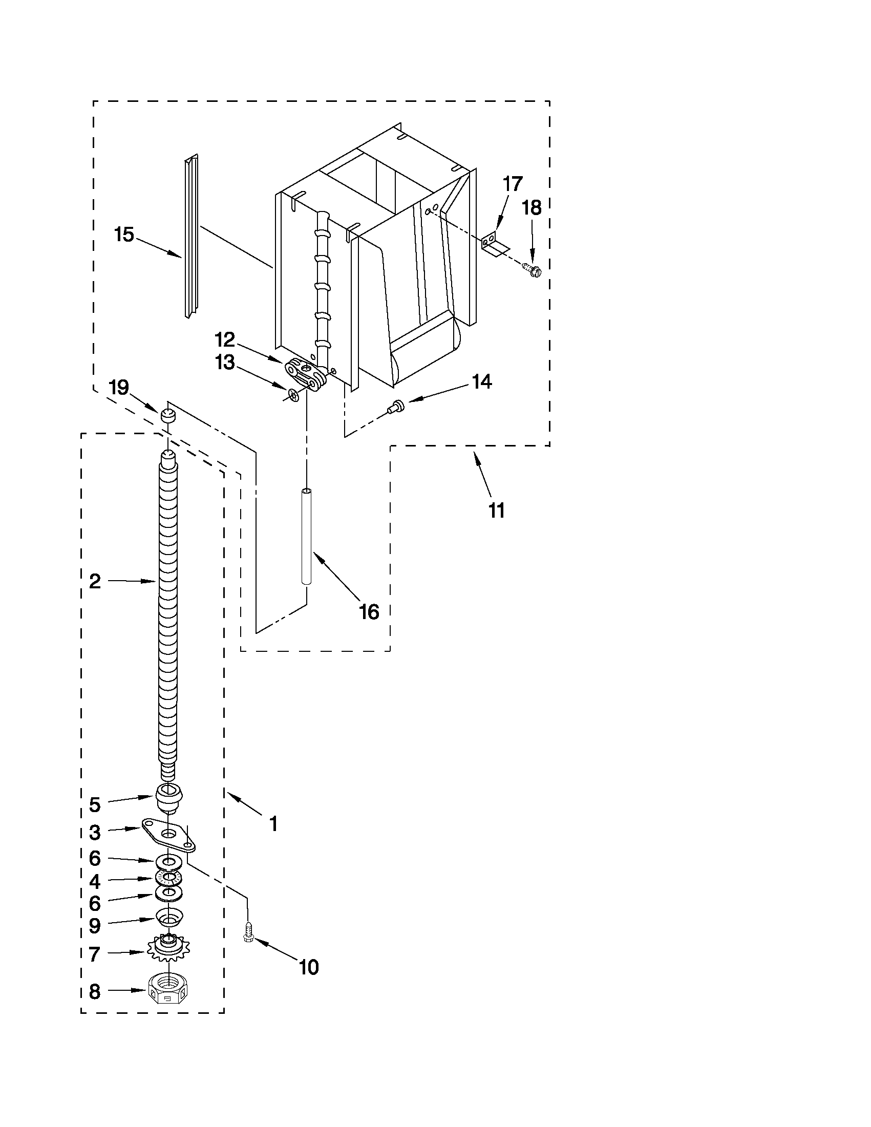 Powerscrew and ram parts